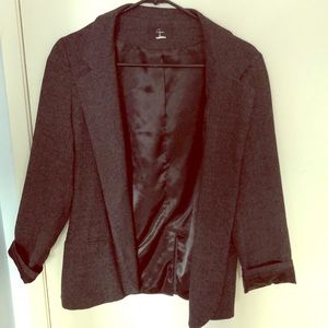 Black and white blazer